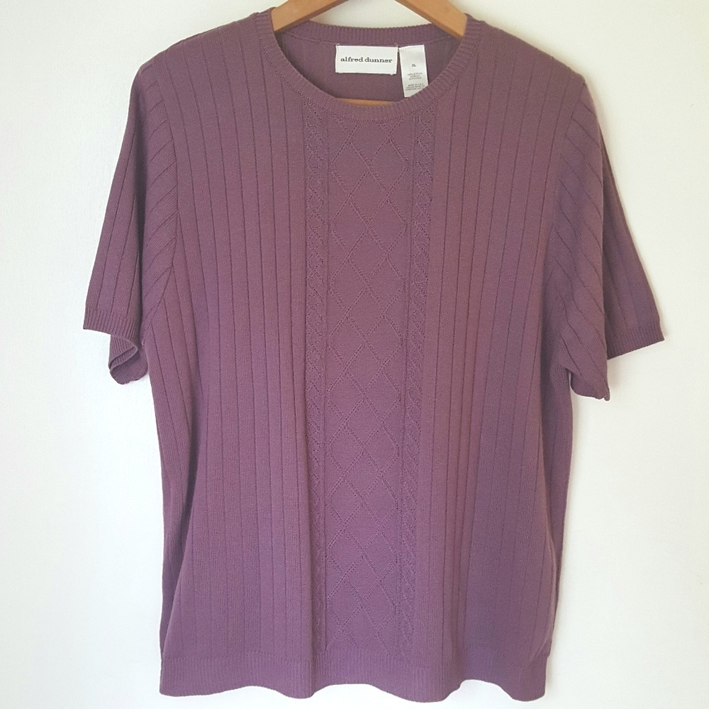 Vintage Alfred Dunner Short Sleeves Sweater